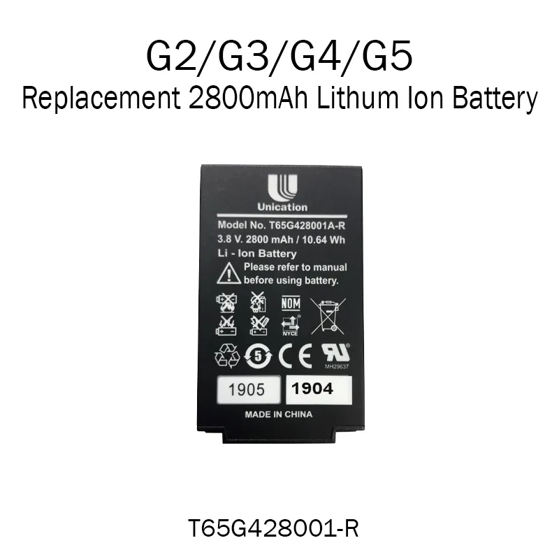 [T65G428001-R] Unication Replacement Battery - G2, G3, G4, G5